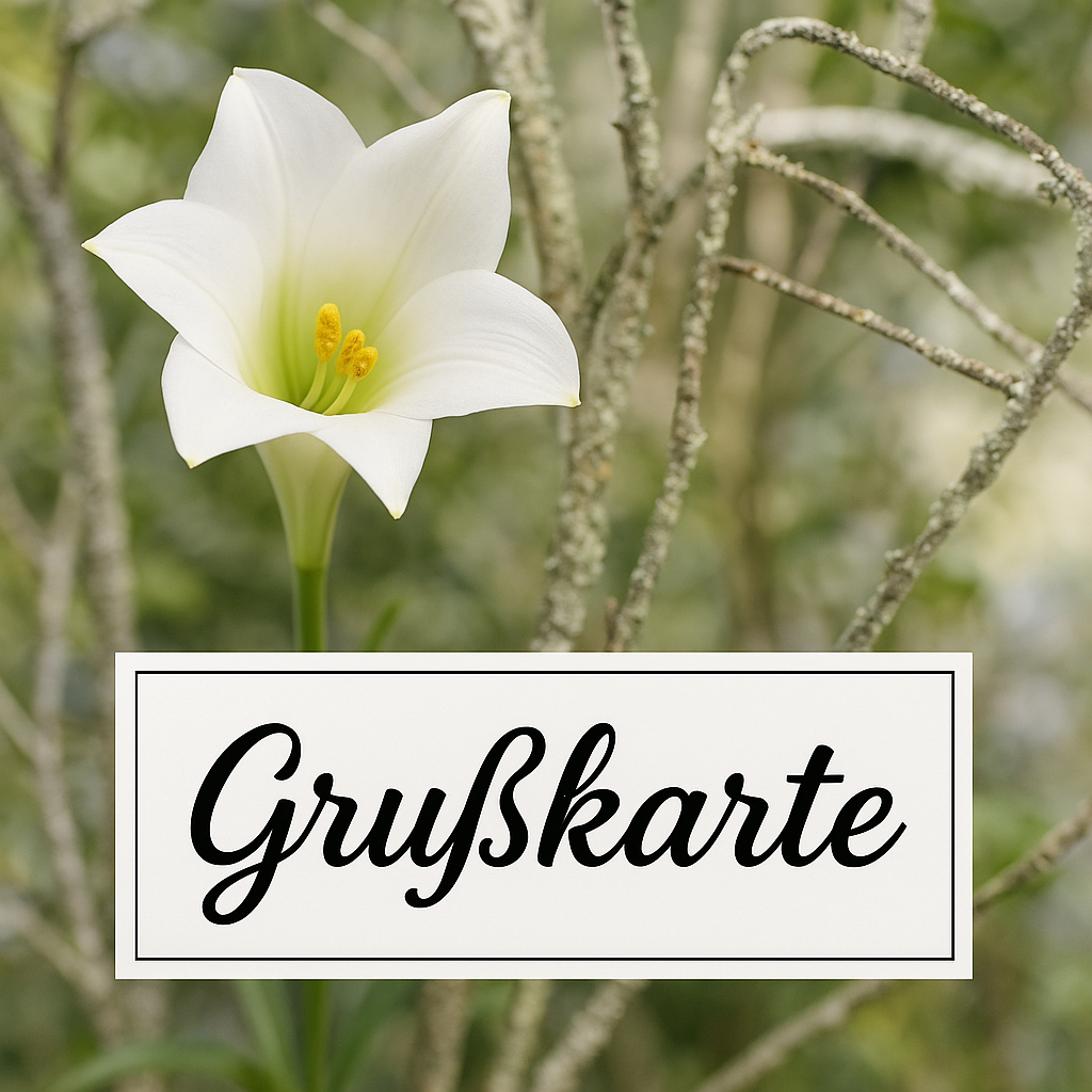Handgeschriebene Grußkarte